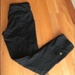 black mesh lululemon leggings